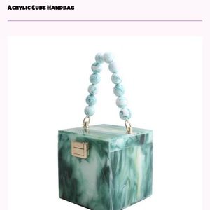 Acrylic Cube Handbags